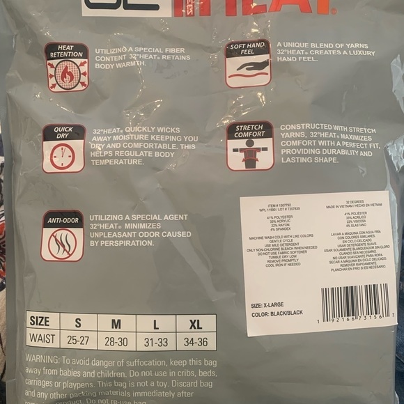 Nwt! 32 degrees womens leggings Black XL - Picture 3 of 4